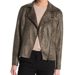 Faux Suede Moto Jacket